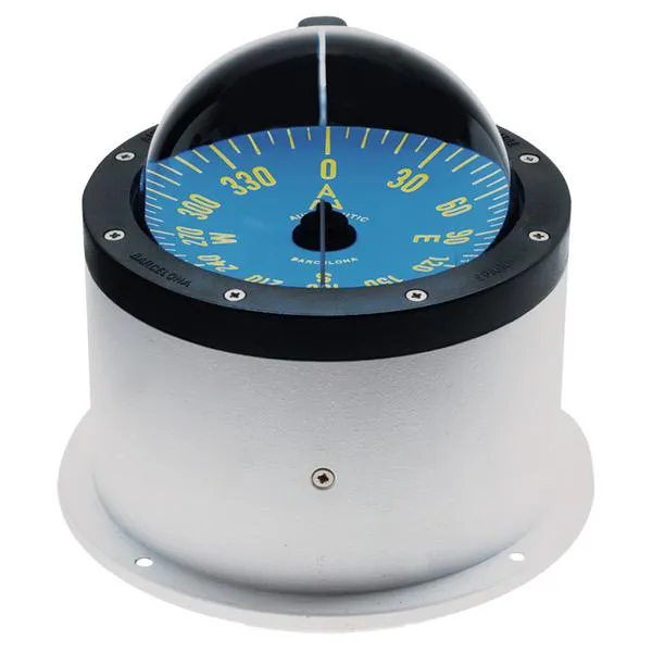 100mm Compass C15 - Horizontal Binnacle Mount - White/Blue