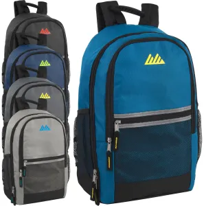 18 Inch Multi Pocket Reflective Backpack - 5 Colors