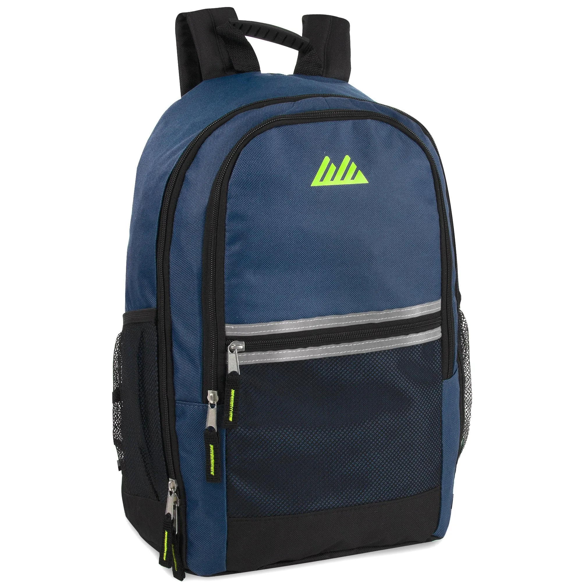 18 Inch Multi Pocket Reflective Backpack - 5 Colors