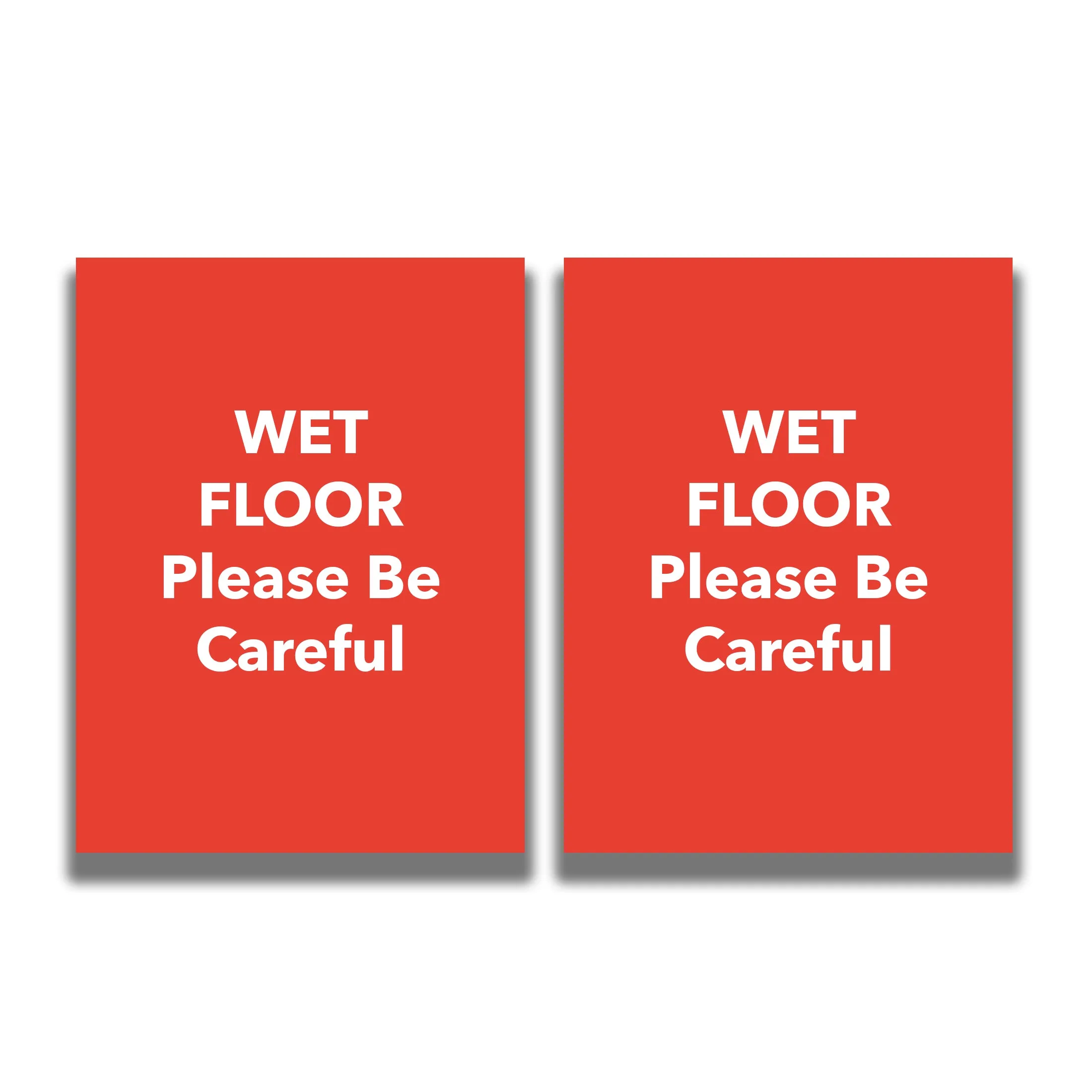 2-Sided Sign - 'WET FLOOR Please Be Careful'