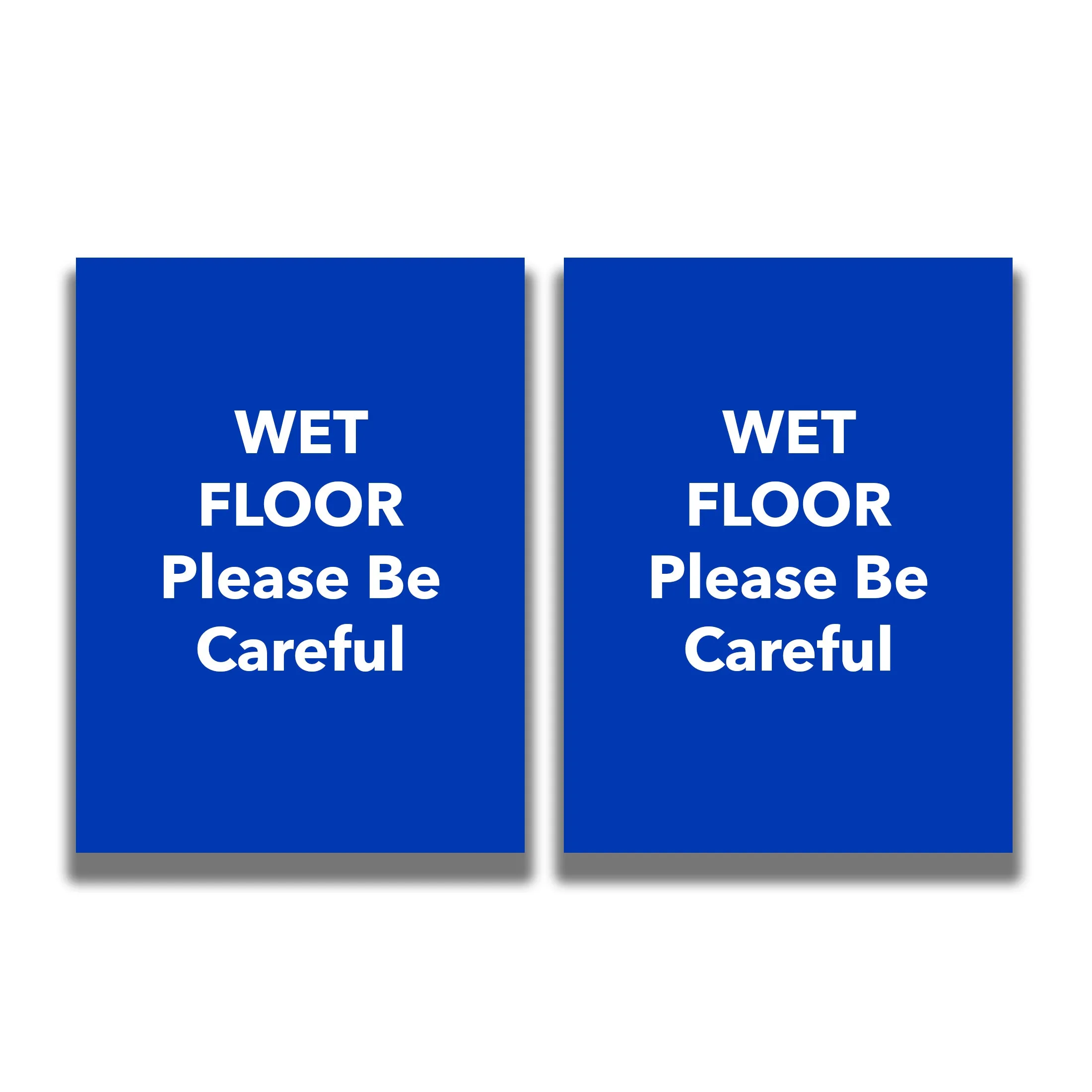 2-Sided Sign - 'WET FLOOR Please Be Careful'