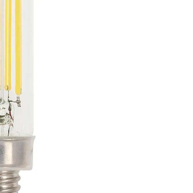 5W T6 Filament LED Dimmable Clear 2700K E12 (Candelabra) Base