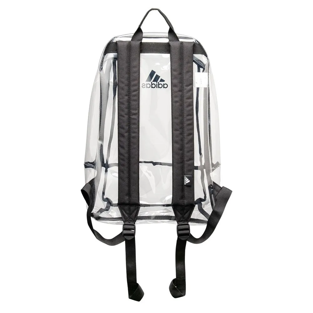 Adidas transparent backpack, black