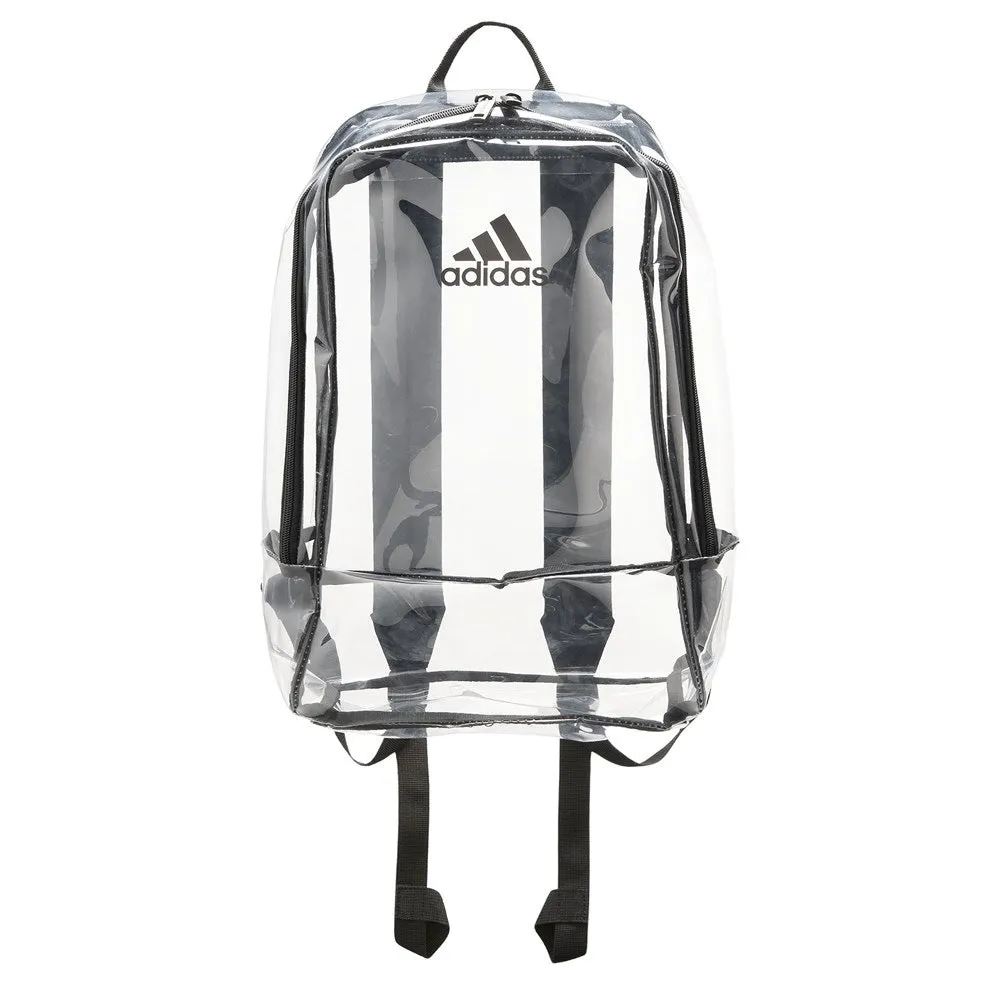 Adidas transparent backpack, black