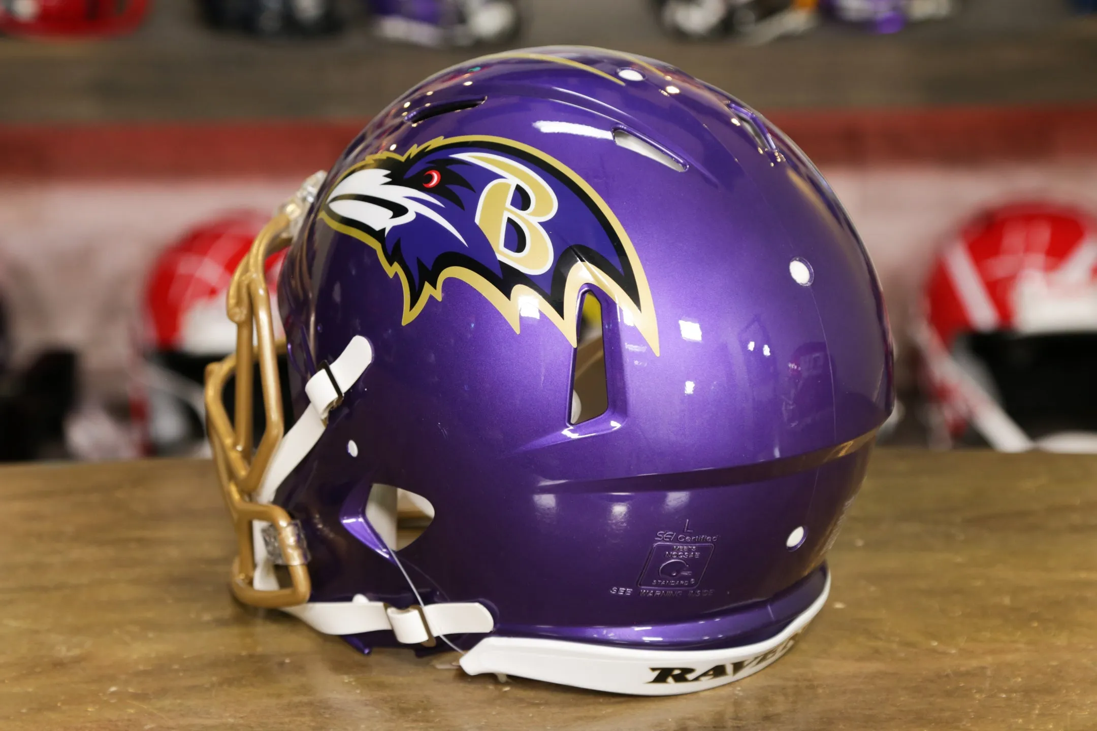 Baltimore Ravens Riddell Speed Authentic Helmet - Flash