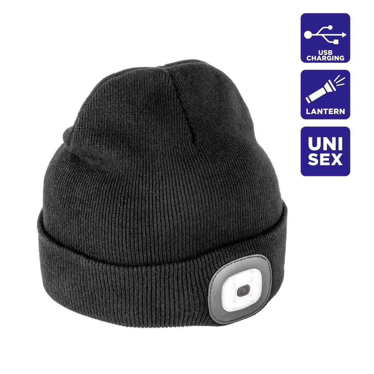 Beanie with Rechargeable LED Light