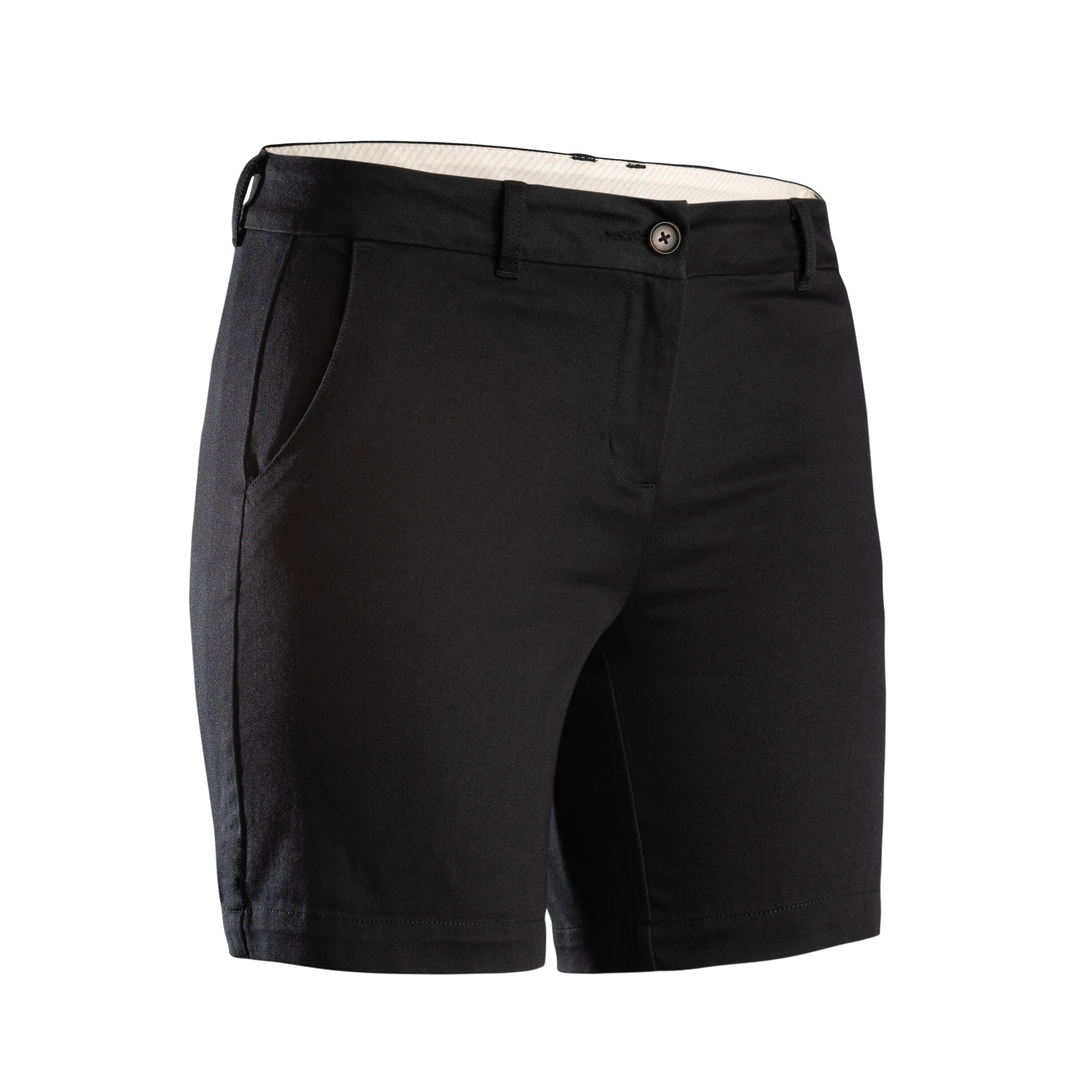 Bermuda shorts MW500 women's black INESIS, black