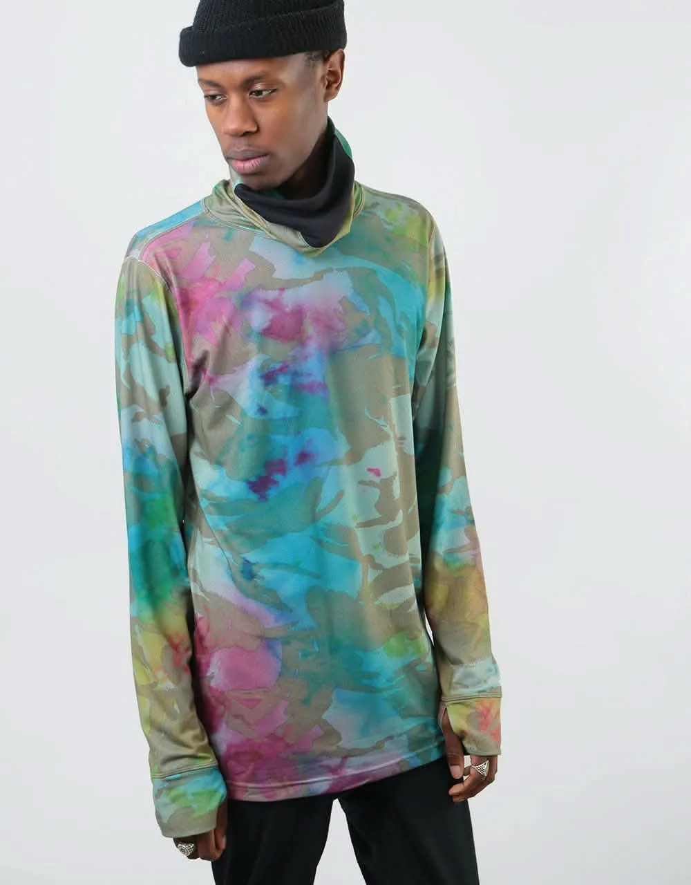 Burton Midweight Long Neck Thermal Top - Festival Camo