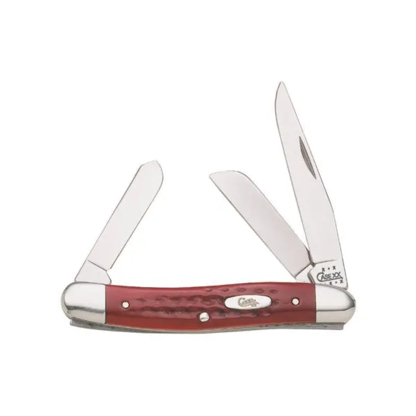 CASE 786 Folding Pocket Knife, 2.57 in Clip, 1.88 in Sheep Foot, 1.71 in Spey L Blade, Stainless Steel Blade, 3-Blade