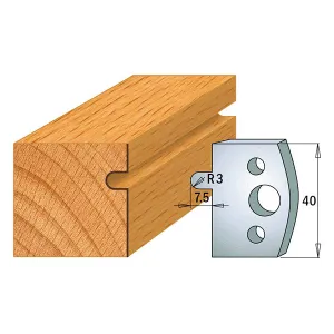 CMT Orange Tools 690.010 PROFILE KNIVES FOR INSERT SHAPER SYSTEM SP 1-37/64”x5/32”  (40x4mm)