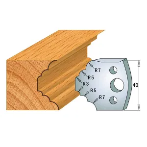 CMT Orange Tools 690.021 PROFILE KNIVES FOR INSERT SHAPER SYSTEM SP 1-37/64”x5/32”  (40x4mm)