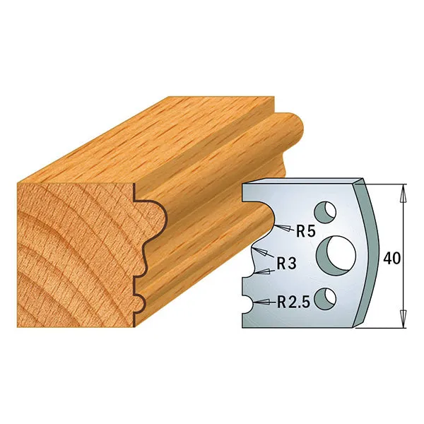 CMT Orange Tools 690.033 PROFILE KNIVES FOR INSERT SHAPER SYSTEM SP 1-37/64”x5/32”  (40x4mm)