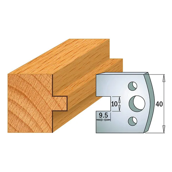 CMT Orange Tools 690.092 PROFILE KNIVES FOR INSERT SHAPER SYSTEM SP 1-37/64”x5/32”  (40x4mm)