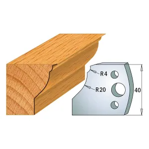 CMT Orange Tools 690.109 PROFILE KNIVES FOR INSERT SHAPER SYSTEM SP 1-37/64”x5/32”  (40x4mm)