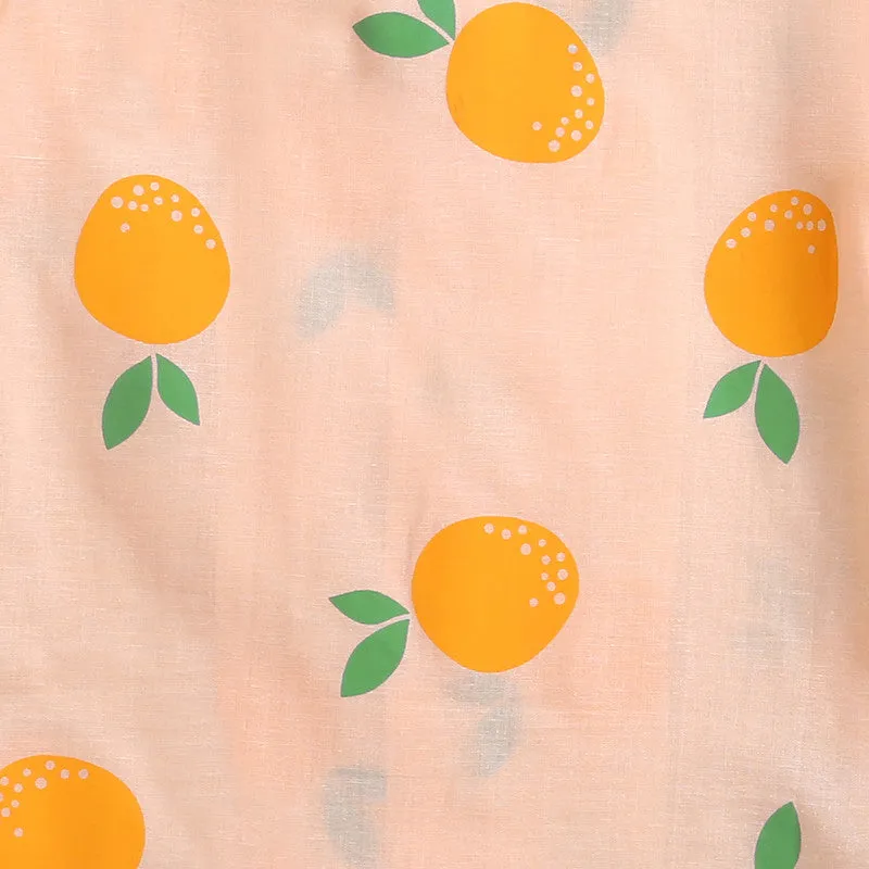 Cotton Shirts For Boys | Printed | Peach