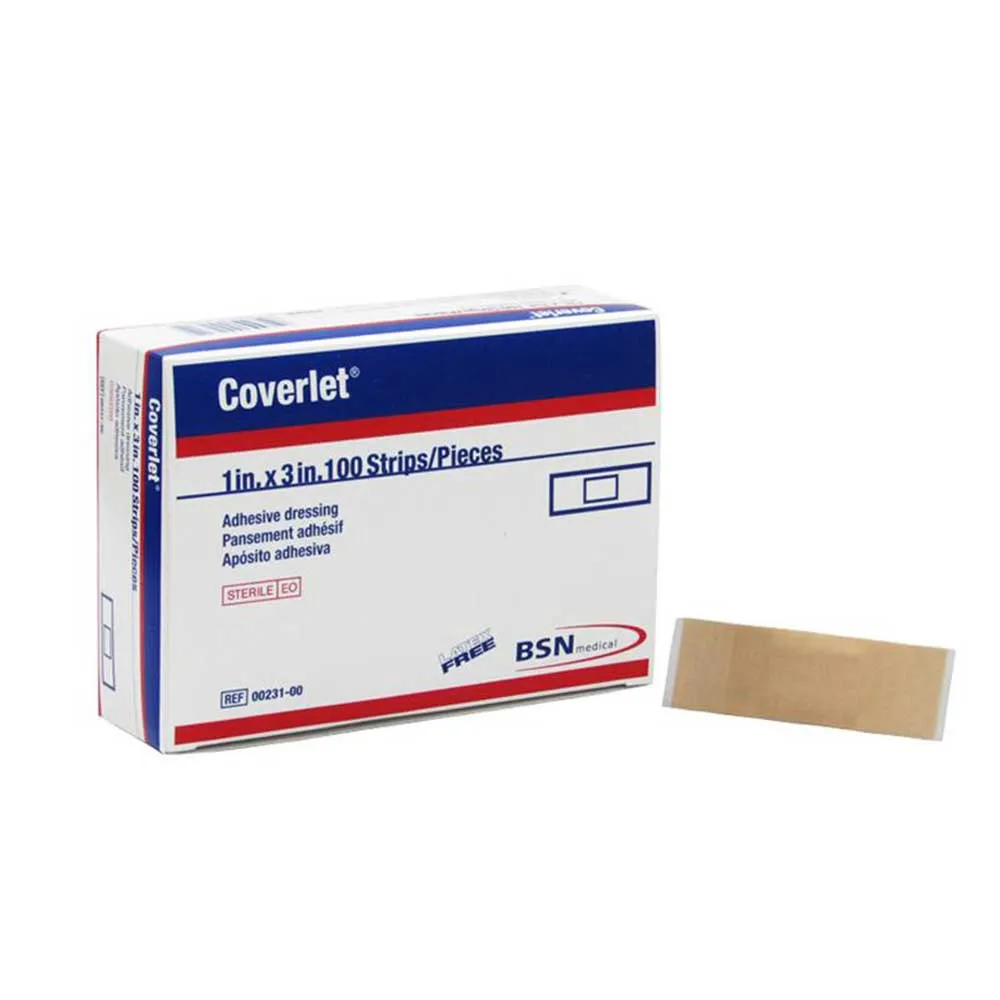 Coverlet 00231 Fabric Adhesive Bandage Strip. 100 per box