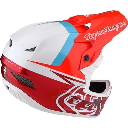 D3 Troy Lee Designs Fiberlite Helmet, Slant Red