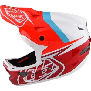 D3 Troy Lee Designs Fiberlite Helmet, Slant Red