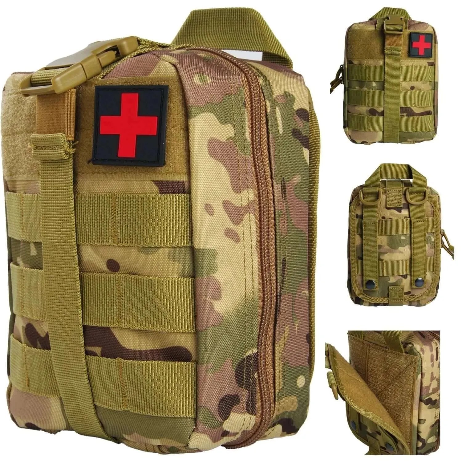 First Aid Survival Kit Tactical IFAK Pouch Supplied full set Molle