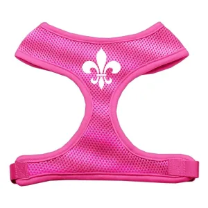 Fleur de Lis Design Soft Mesh Harnesses Pink Extra Large