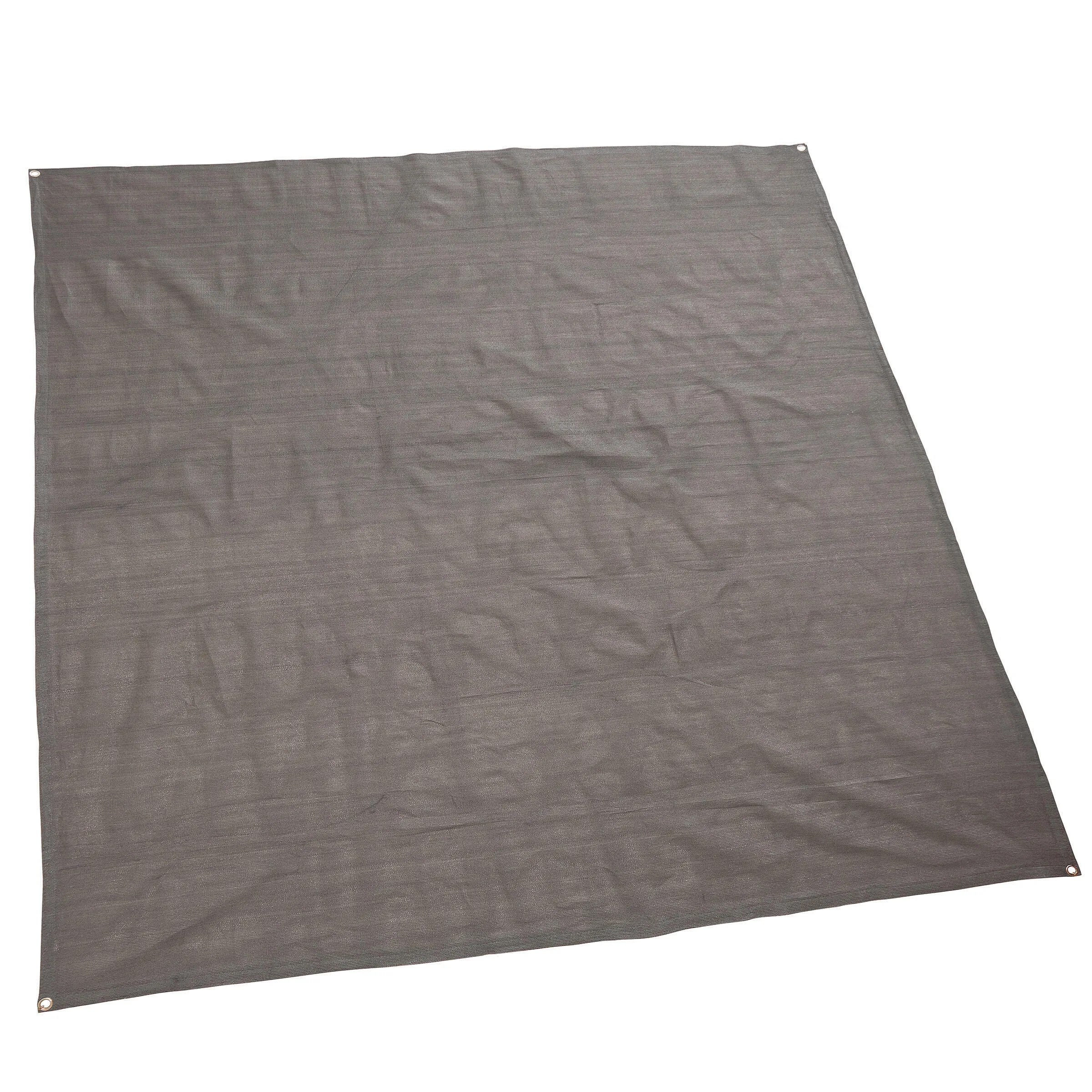 Floor mat Quechua for tents and camping 3x2.5 m breathable, gray