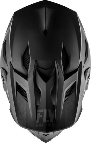 Fly Racing Default Full Face Helmet - Matte Black/Grey