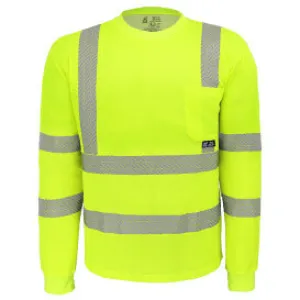 FrogWear® HV Premium High-Performance Self-Wicking Bamboo/Polyester Long-Sleeved Shirt - GLO-217LS