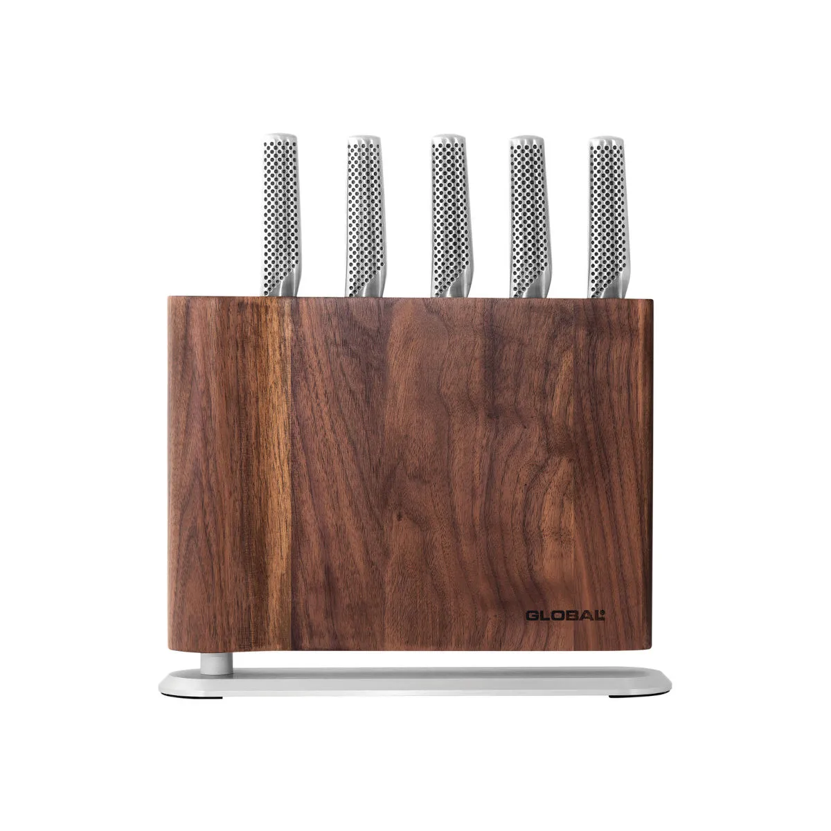 Global UKU Knife Block Walnut 6 Piece