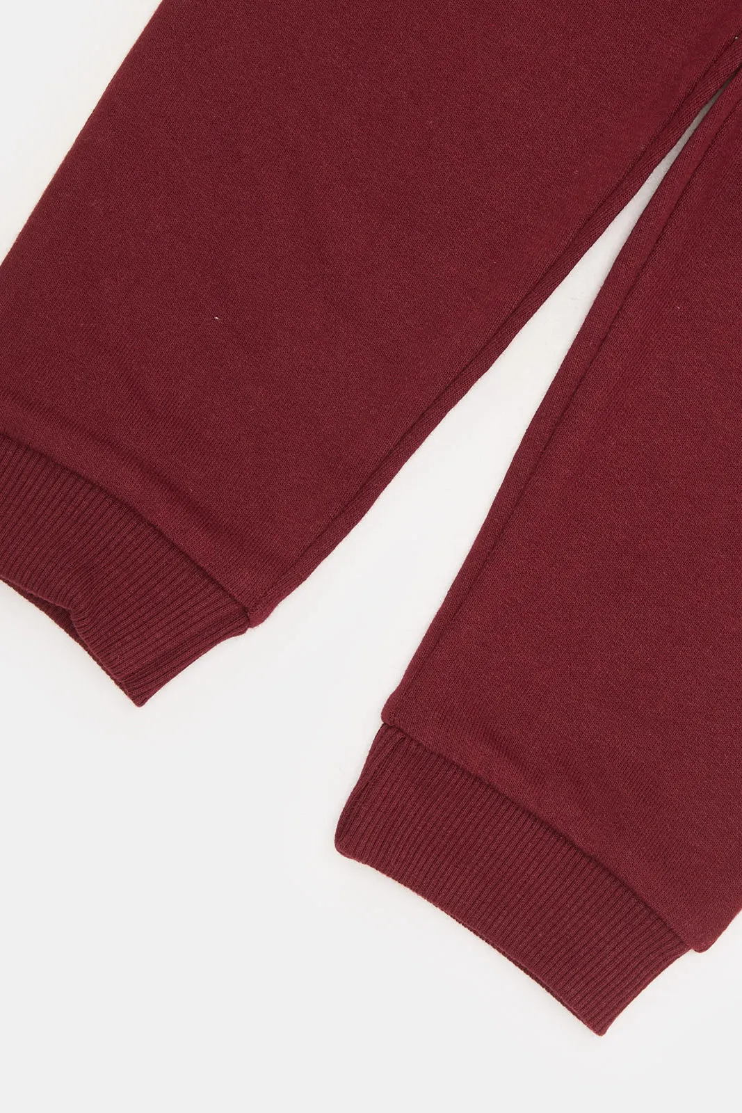 Infant Boys Burgundy Active Pants