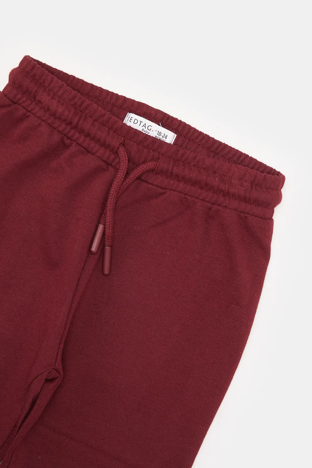 Infant Boys Burgundy Active Pants