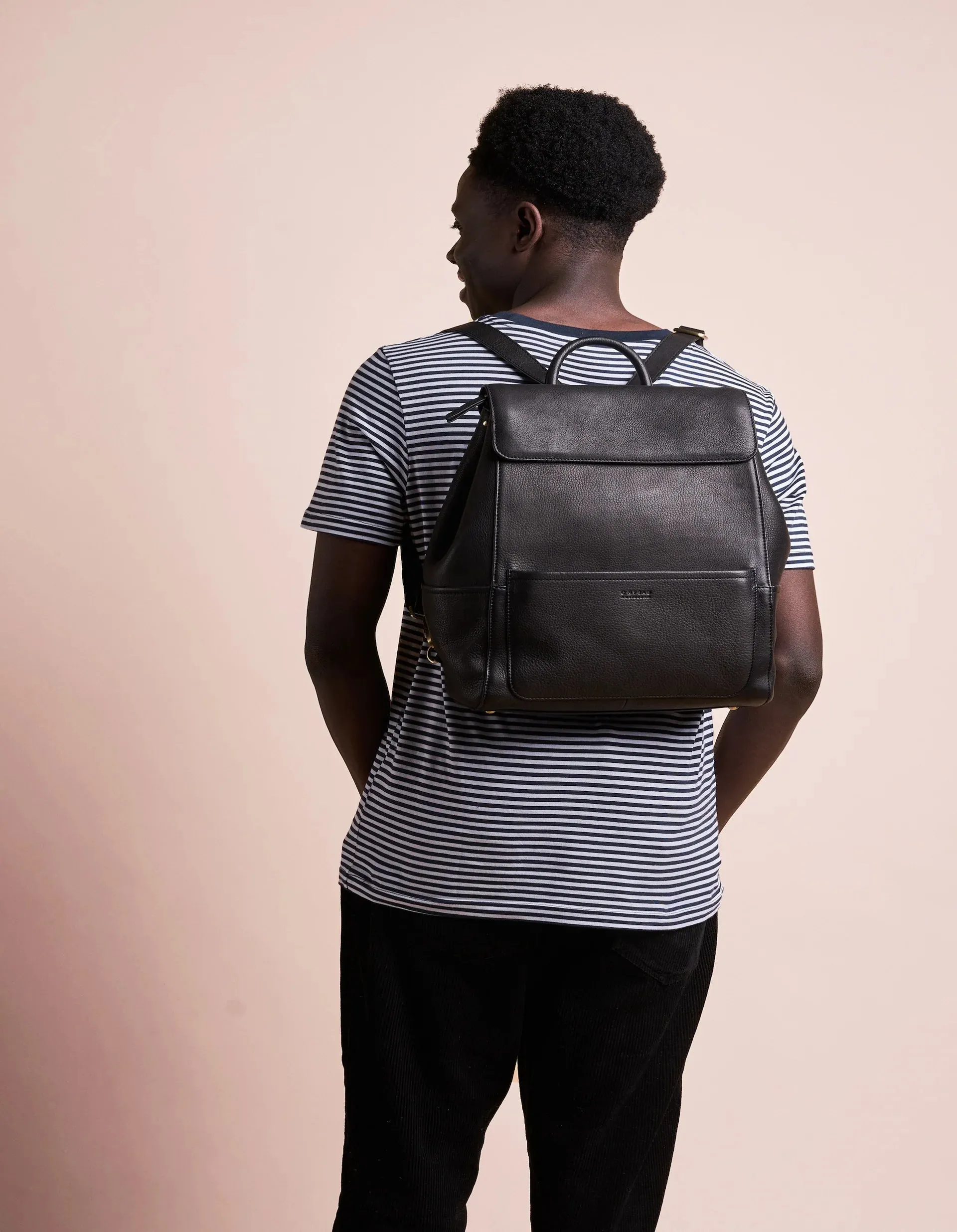 Jean Backpack Soft Grain Leather Black