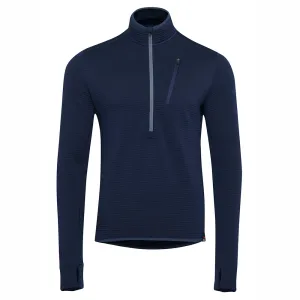 Mens 260 Merino Blend Grid Fleece (Navy)