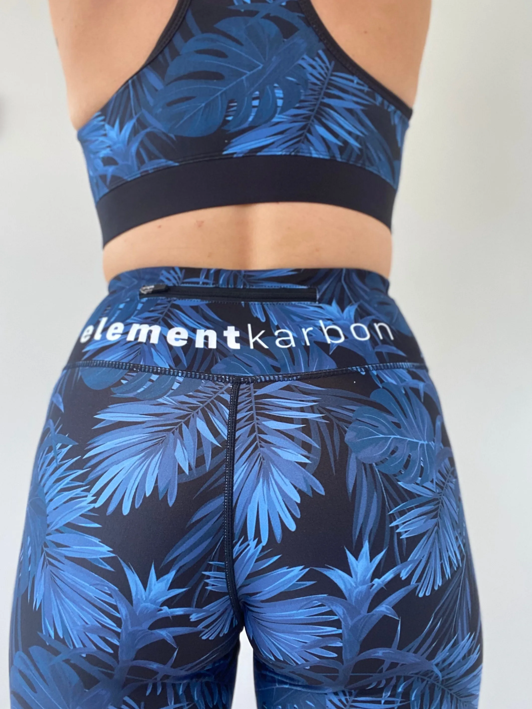 Midnight Blue Leaf Shorts