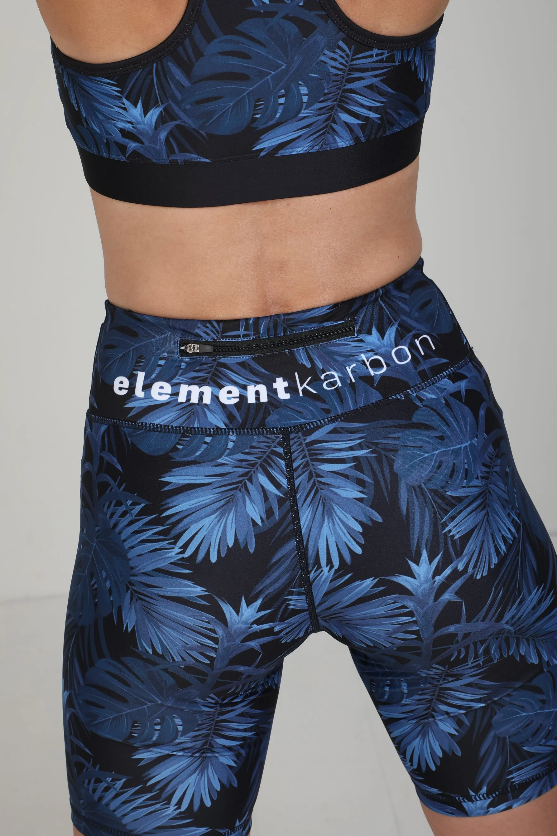 Midnight Blue Leaf Shorts