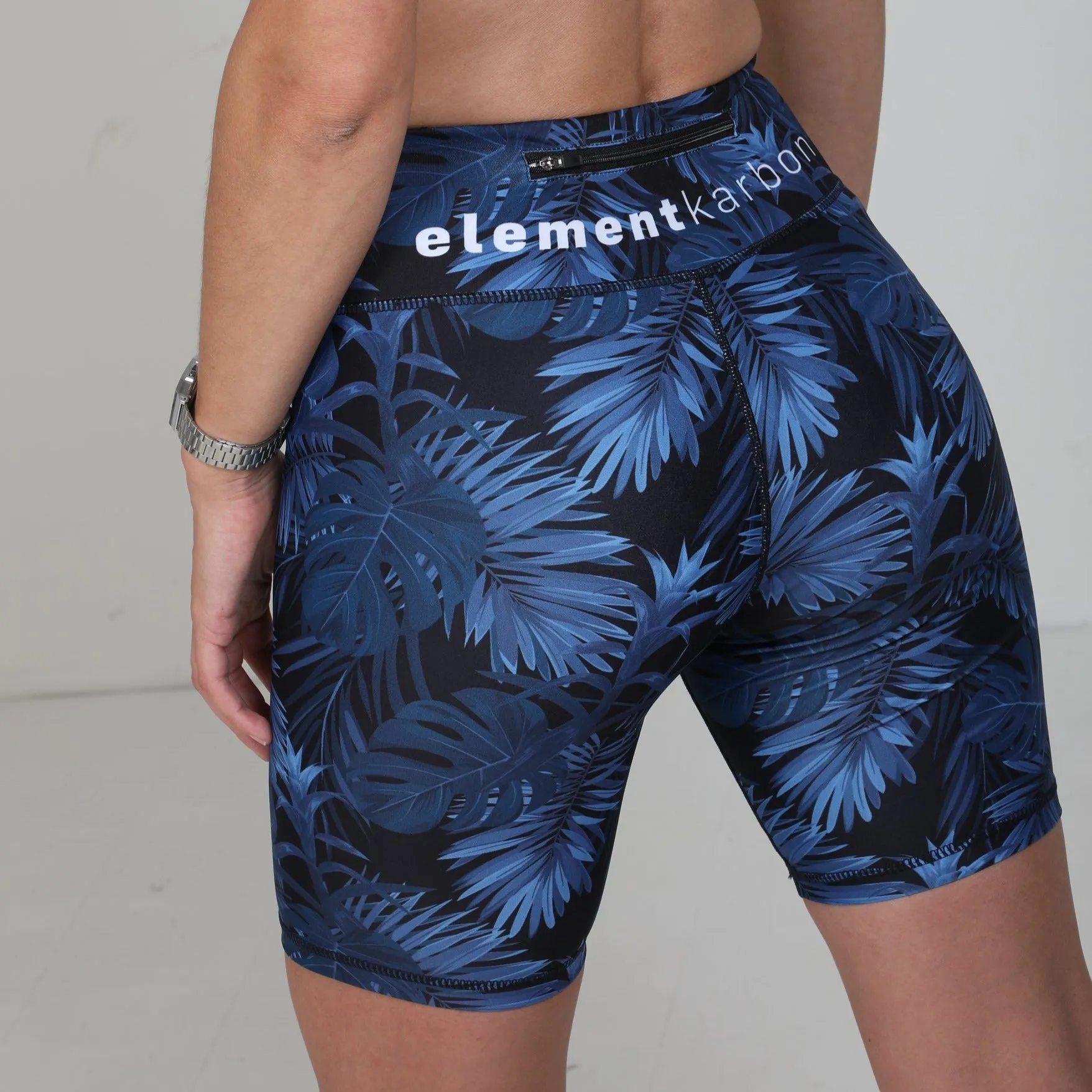 Midnight Blue Leaf Shorts