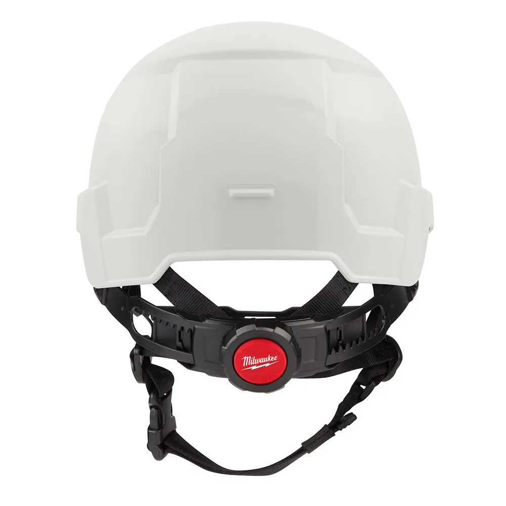 Milwaukee 48-73-1321 BOLT White Front Brim Safety Helmet (USA) - Type 2, Class E, Non-Vented