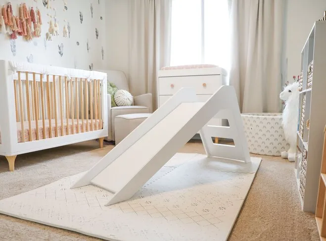 Modern White Indoor Slide