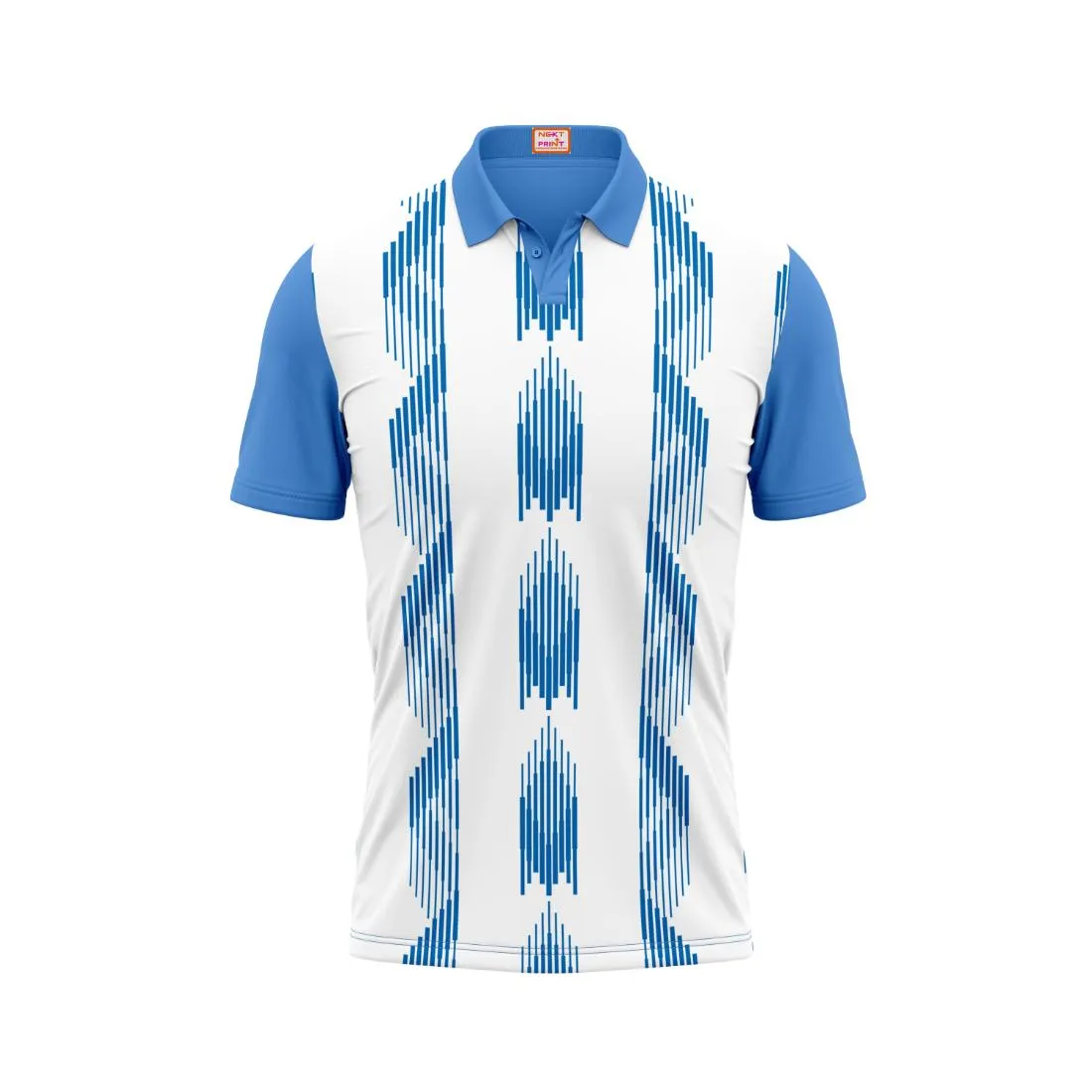 Next Print Customized Polo Neck Skyblue Jersey Design 35