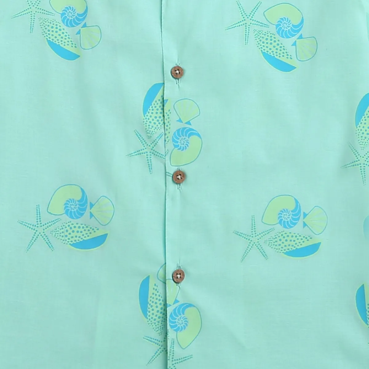 Olive The Seashells- Boys Cotton Shirt