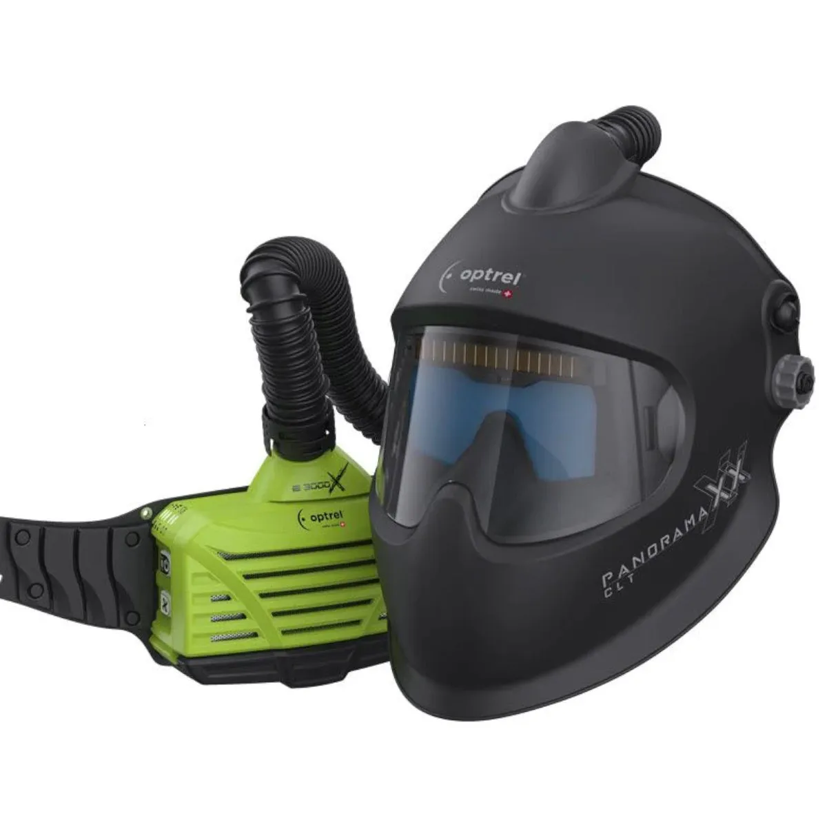 Optrel E3000X PAPR with Panoramaxx CLT Silver Welding Helmet (4550.590)