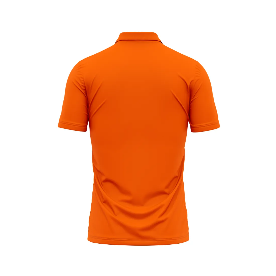 Polo Neck Printed Jersey Orange Design 19