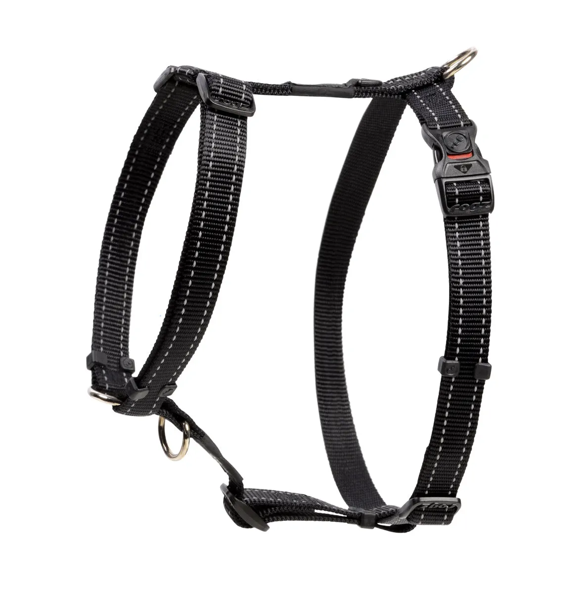 Rogz Classic Reflective Harness Black