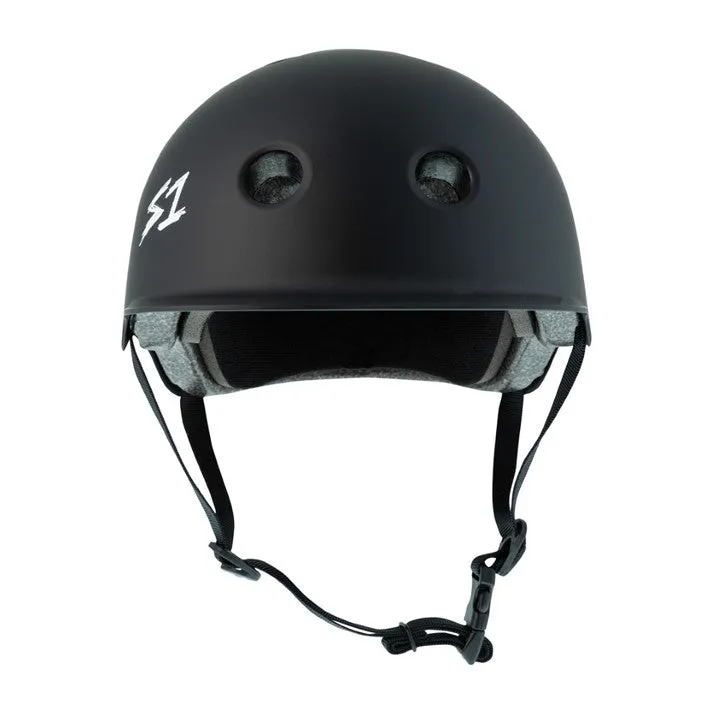 S1 Lifer Black Matte Brim Helmet - Certified