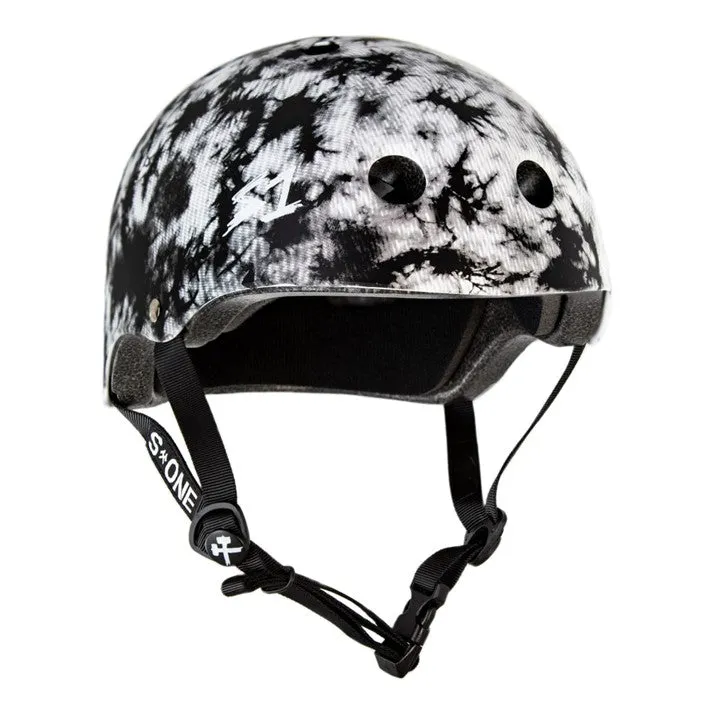 S1 Lifer Black White Tie Dye Helmet - Certified