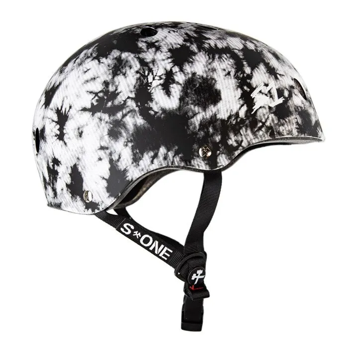 S1 Lifer Black White Tie Dye Helmet - Certified