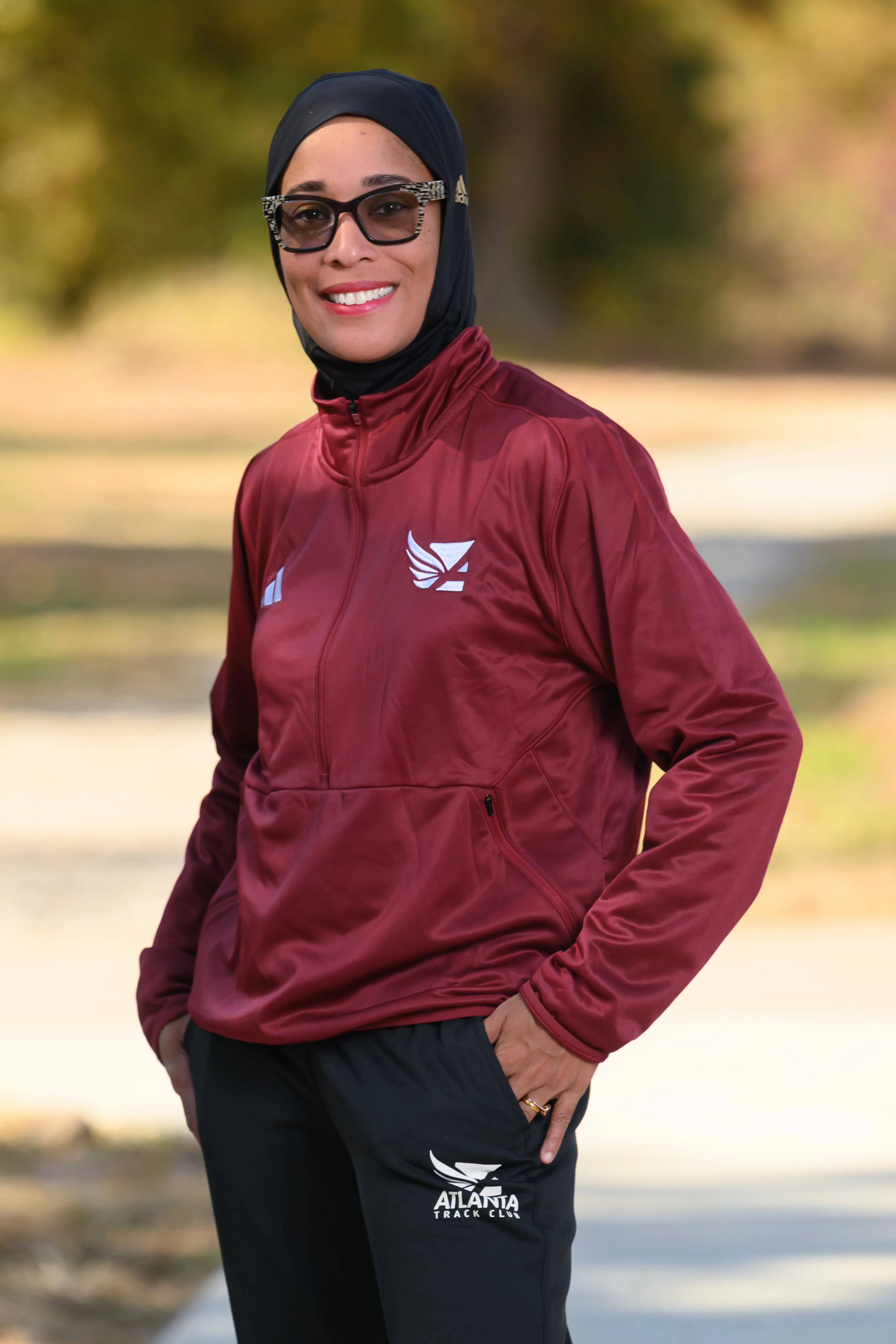 Women's Sideline Knit 1/4 Zip - Burgundy