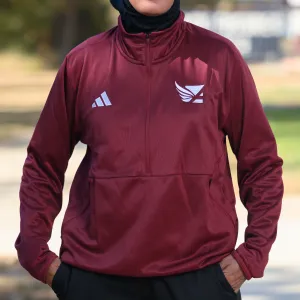 Women's Sideline Knit 1/4 Zip - Burgundy